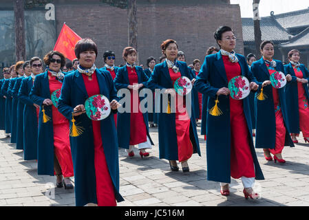Umas Festival, Temple of Confucius, Pingyao, Shanxi province, China Stock Photo