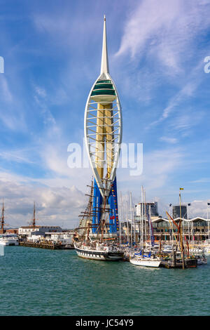 Spinnaker Tower, Portsmouth, Hampshire, UK Stock Photo