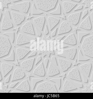 Islamic pattern unique stone imprinted texture. Eastern seamless background. Stock Vector