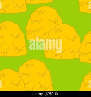 Haystack pattern. Hay stack background. Arable land texture. agricultural ornament Stock Vector