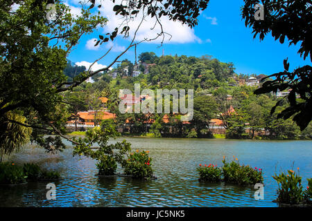 Beautiful town of Kandy in Sri Lanka Stock Photo