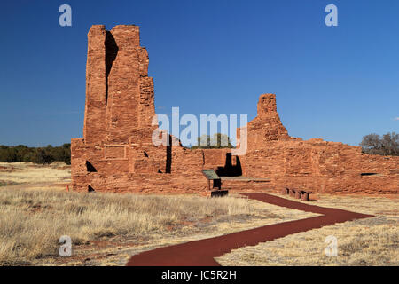 Abo Ruins at Salinas National Monument in the State of New Mexico Stock Photo