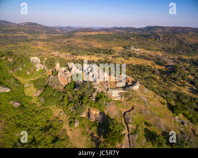 The hill complex at Great Zimbabwe Ruins Stock Photo