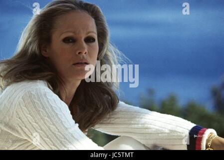 Actress Ursula Andress at home in her house in Ibiza. 1978 Photo