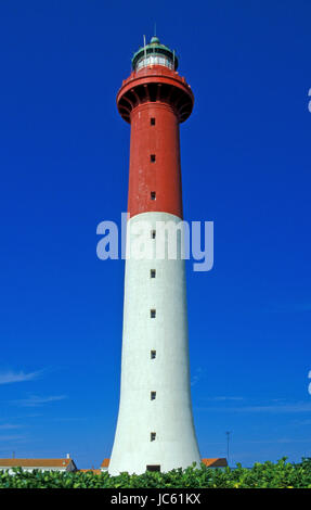 France, near Royan, lighthouse Phare de la Coubre, Frankreich, bei Royan, Leuchtturm Phare de la Coubre Stock Photo