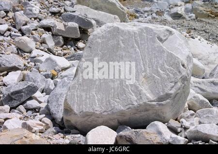 Carrara Marmor Steinbruch 30 Stock Photo