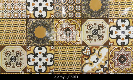 Colorful porcelain tiles Stock Photo