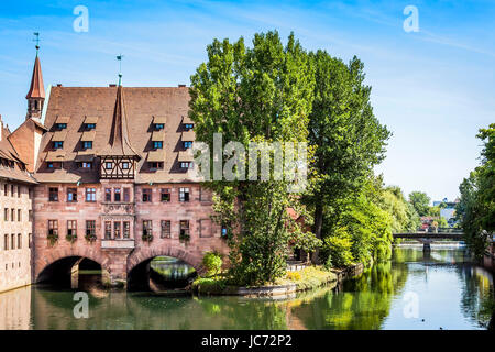 An image of the Heilig Geist Spital Nuremberg Bavaria Germany Stock Photo