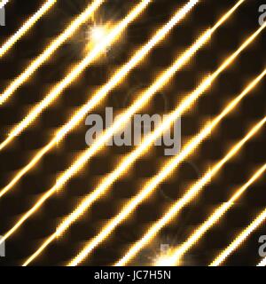 Orange retro glowing diagonal lines background. Vector shiny neon design Stock Vector