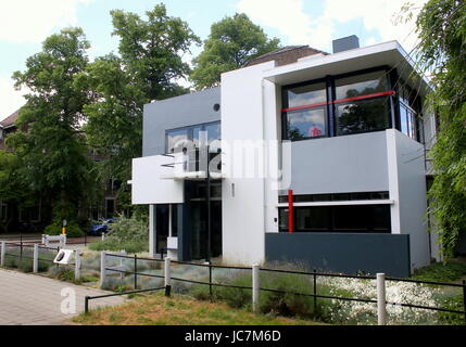 Rietveld Schröder House, designed by De Stijl Architect Gerrit Rietveld in the 1920s, Utrecht, The Netherlands Stock Photo