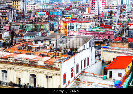 Havana city, Havana, Havana Cuba, Havana rooftops, Havana Vista, Havana buildings, Cuban, Havana, havana, Old Havana, Habana Vieja, old town Stock Photo