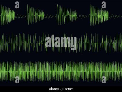 Audio equalizer waves Stock Vector