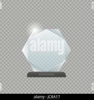 Glass Trophy Award Stock Vector