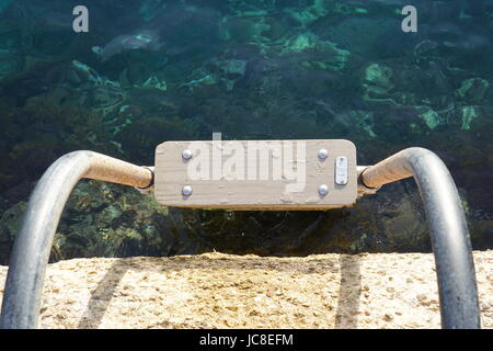 Steps into the sea Stock Photo