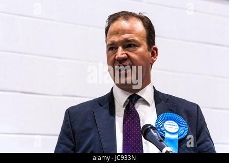 Hereford, UK. 8th Jun, 2017. FILE: Conservative MP for Hereford and South Herefordshire Jesse Norman gives a speech on election night on June 8, 2017. Jesse Norman is one of the 72 Landlord/Conservative MPs who voted on 12th January 2016 against proposed new rules requiring private sector landlords to ensure their properties are fit for human habitation. Credit: Jim Wood/Alamy Live News Stock Photo