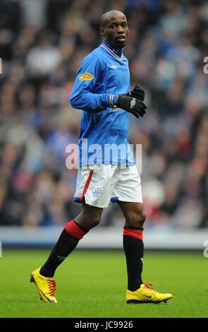 DAMARCUS BEASLEY GLASGOW RANGERS FC IBROX STADIUM GLASGOW SCOTLAND 14 February 2010 Stock Photo