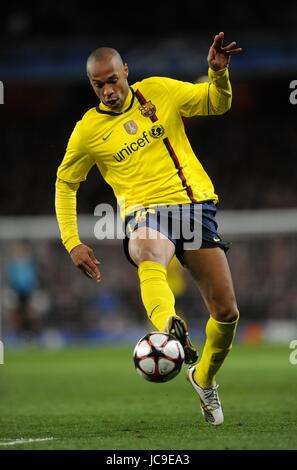 THIERRY HENRY FC BARCELONA EMIRATES STADIUM LONDON ENGLAND 31 March 2010 Stock Photo