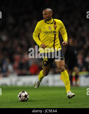 THIERRY HENRY FC BARCELONA EMIRATES STADIUM LONDON ENGLAND 31 March 2010 Stock Photo