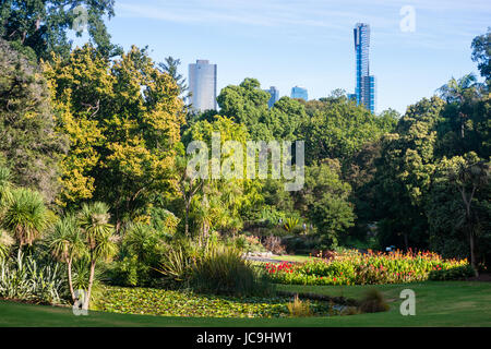 Royal Botanic Gardens in Melbourne, Victoria, Australia. Stock Photo