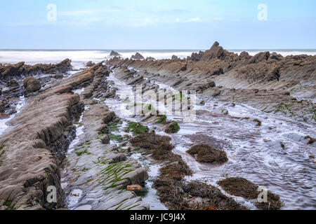 Welcombe Mouth Beach, North Devon, England, UK Stock Photo