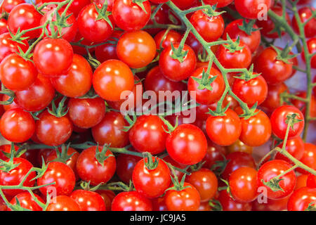 Group of fresh tomatoes cherrys. Raw food Stock Photo