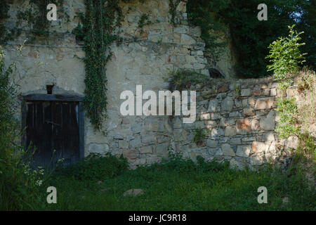 Historic wine cellar in southern Hungary Stock Photo
