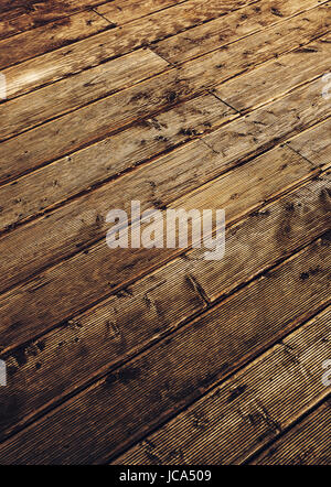 Wooden floor abstract background. Striped diagonal pattern and red contrast colors Stock Photo