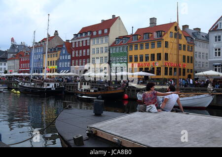 Travel through the streets and canals of Copenhagen, Denmark, through ...