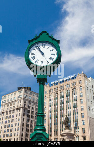 Portland, Maine, USA - July  5, 2016 - Time and Temperature Building. The Time and Temperature Building is a fourteen story office building located on Stock Photo