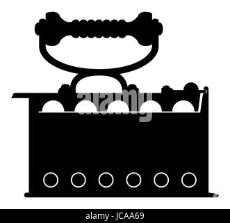flatironl old retro vintage icon stock vector illustration isolated on white background Stock Vector