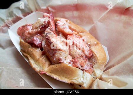lobster roll served in Boston USA Stock Photo