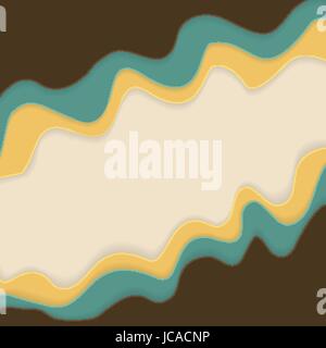 Abstract Colored Wave  Background in Ice Cream Colours. Vector Illustration. EPS10 Stock Vector