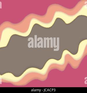 Abstract Colored Wave  Background in Ice Cream Colours. Vector Illustration. EPS10 Stock Vector