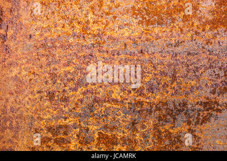 Rusty metal surface with rich and various texture Stock Photo