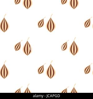 Ajwain pattern flat Stock Vector