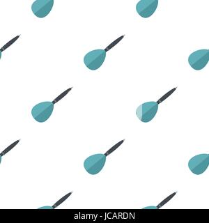 Blue dart arrow pattern flat Stock Vector