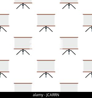 Presentation screen pattern flat Stock Vector