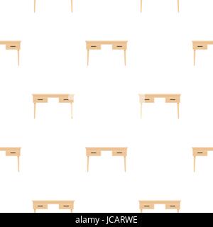 Wooden table pattern flat Stock Vector