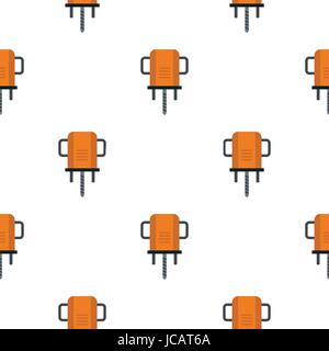 Orange boer drill pattern flat Stock Vector