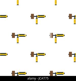 Precision grinding machine pattern flat Stock Vector