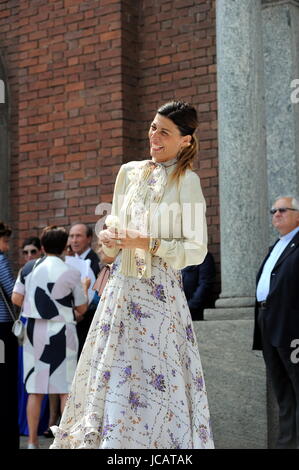 Rescaldina, Marriage of Matteo Darmian and Francesca Cormanni The wedding planner of the wedding ALESSANDRA GRILLO who organized the ceremony. Stock Photo