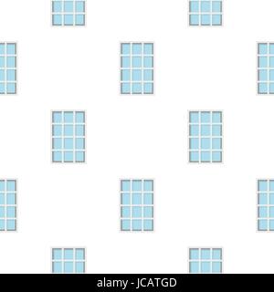 White latticed rectangle window pattern flat Stock Vector