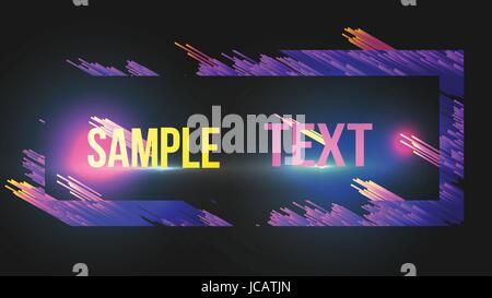 Modern Abstract Art Frame for text Art graphics - Vector Illustration Stock Vector