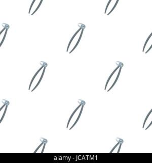 Mandibular wisdom tooth dentist forceps pattern Stock Vector