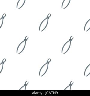 Tooth extraction instrument pattern flat Stock Vector