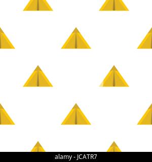 Yellow tourist tent for travel and camping pattern Stock Vector