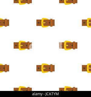 Gold buckle pattern flat Stock Vector