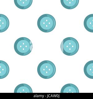 Blue clothing button pattern flat Stock Vector