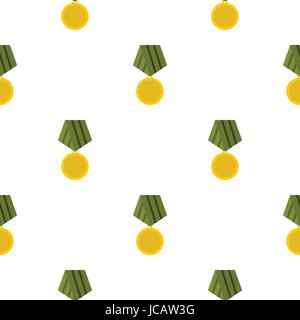 Military medal pattern flat Stock Vector