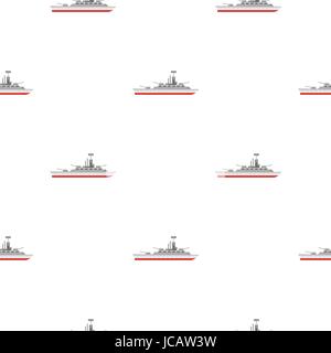 Warship pattern flat Stock Vector